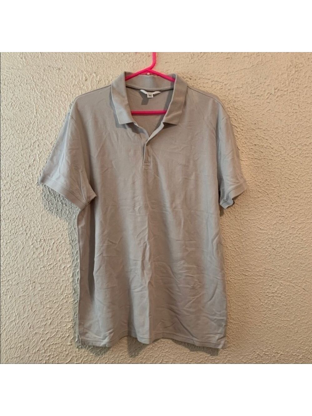 NWOT Gray Calvin Klein Body Fit Polo XL